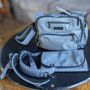 JuJuBe B.F.F. Diaper Bag in Gray Matter Print